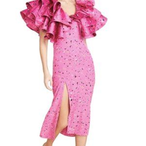 New w/ Tags Pink Floral Rotate Birger Christensen Carmen dress size 2 xs s small